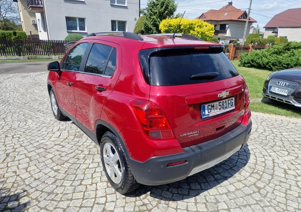 Chevrolet Trax cena 35999 przebieg: 124000, rok produkcji 2014 z Bieruń małe 172